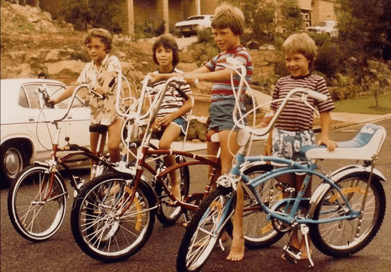 Ride bikes without helmets – Nobody wore them!