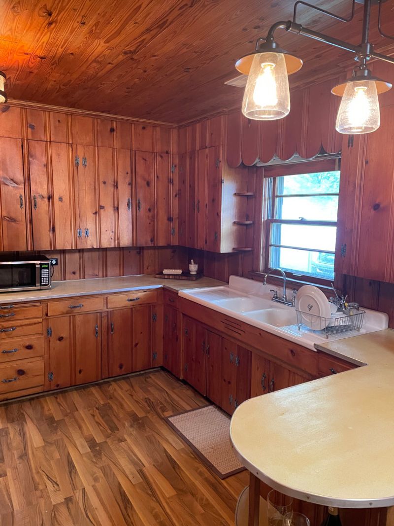 Knotty Pine Paneling