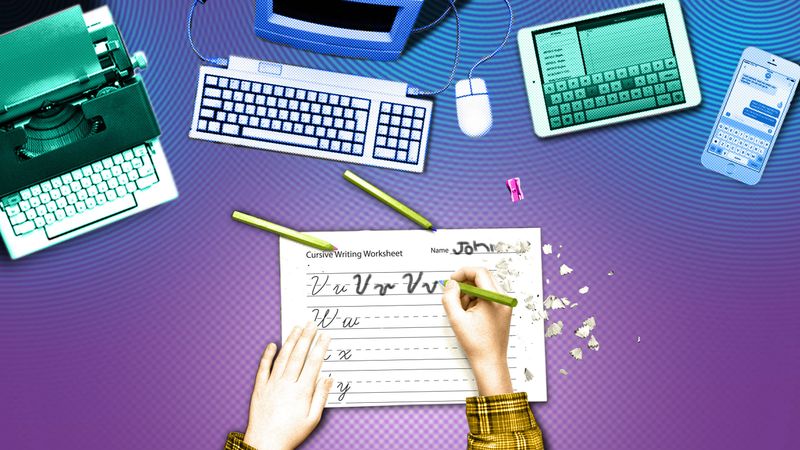 “No one writes in cursive anymore.”