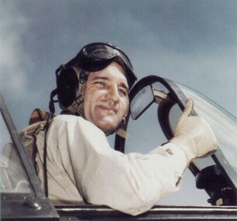 David McCampbell, U.S. Navy flying ace, 1996
