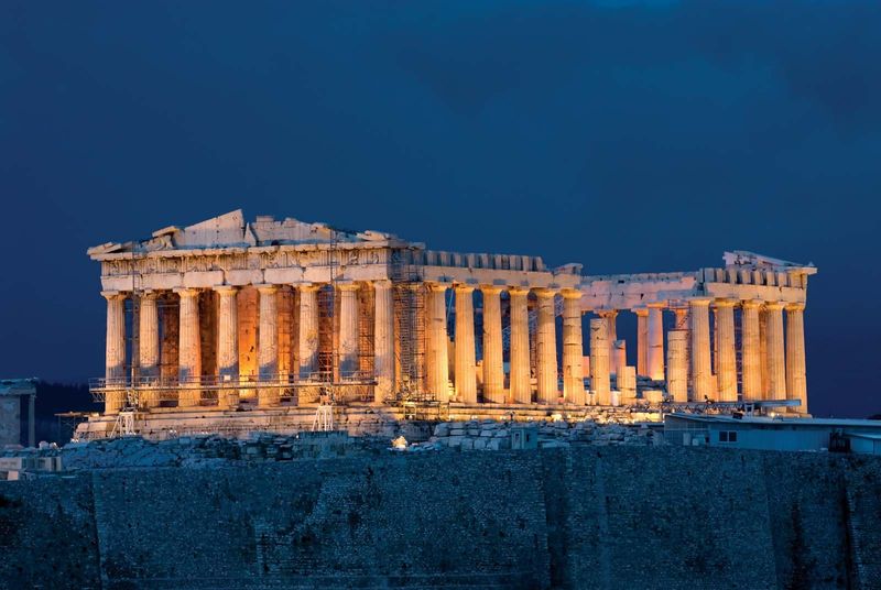 Acropolis, Greece - Parthenon temple overlooking Athens