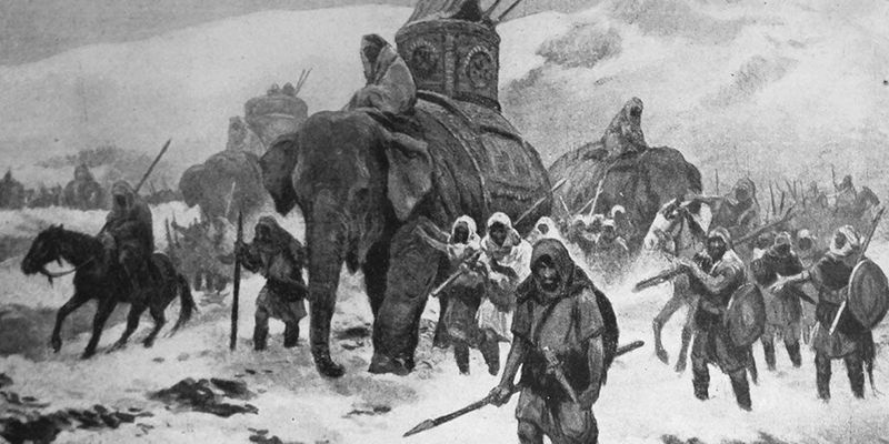 Hannibal Crossed the Alps with War Elephants
