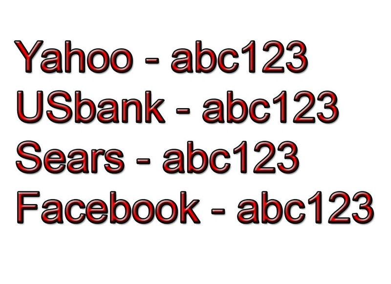 Using the Same Password for Everything