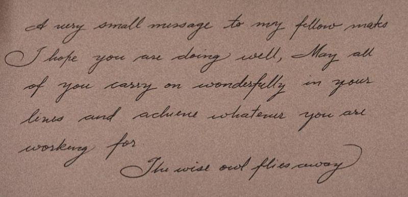 Writing in Cursive