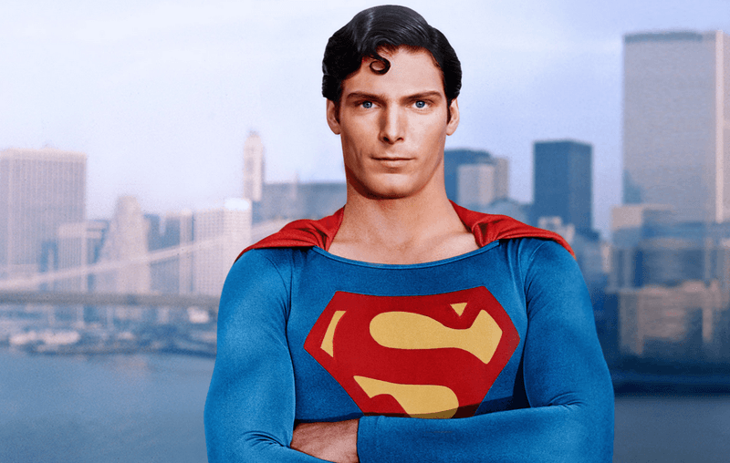 Christopher Reeve – The perfect Superman—tall, chiseled, and heroically handsome.