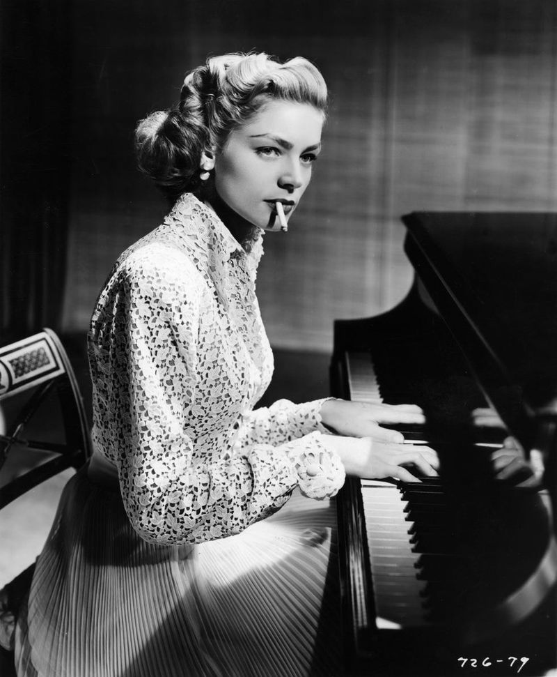 Lauren Bacall on the Piano (1944)