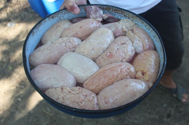 Boiled Testicles (Lamb, Goat, or Boar)