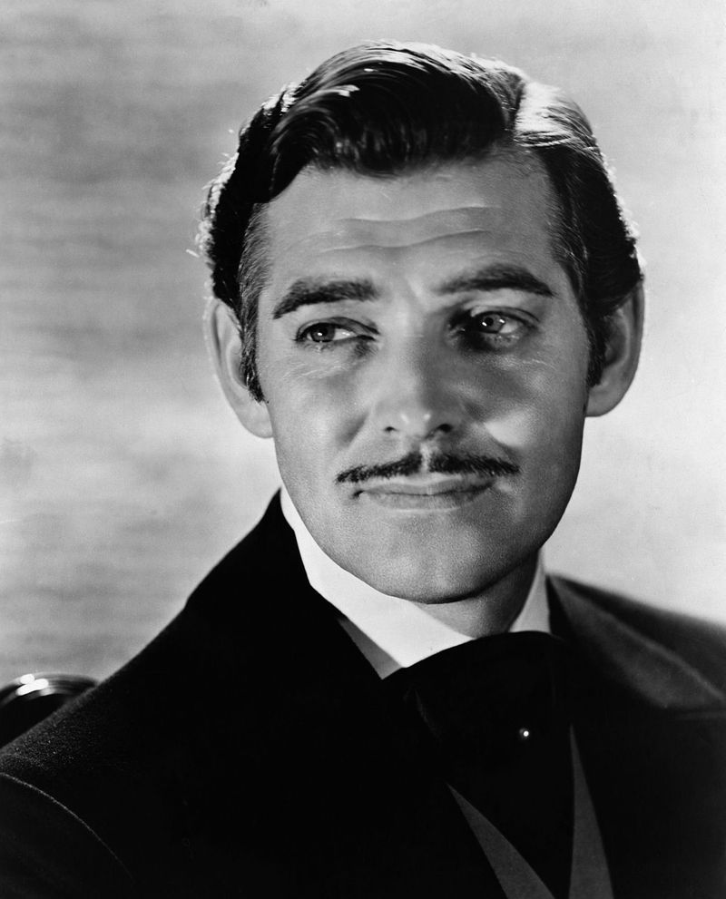 Clark Gable – The King of Hollywood, whose mustache and roguish grin made women swoon in Gone With the Wind.