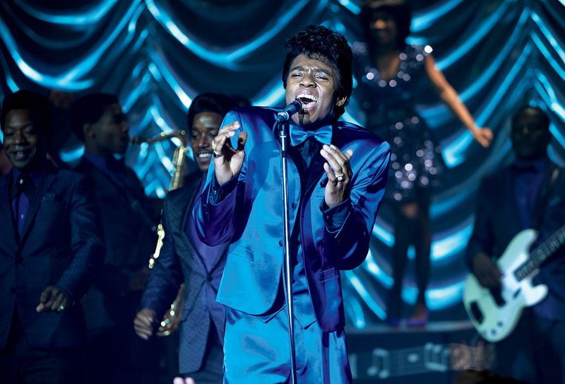 Chadwick Boseman as James Brown in Get On Up