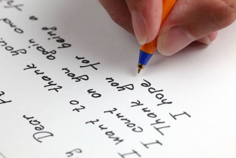 Handwriting a Thank-You Note