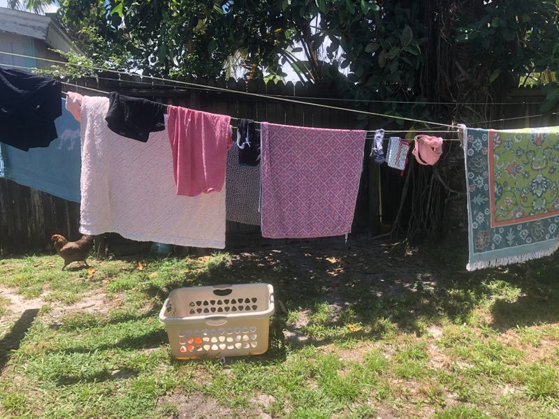 Hanging Laundry on the Line—Rain or Shine
