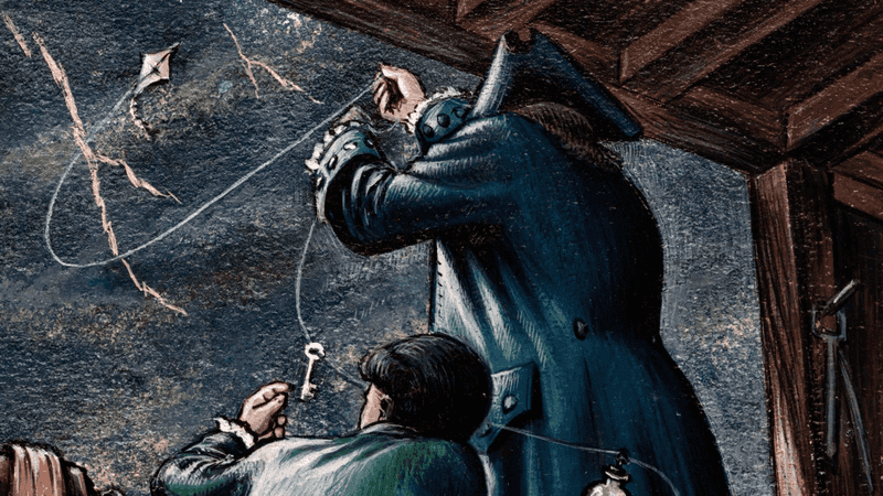 Ben Franklin Discovered Electricity with a Kite