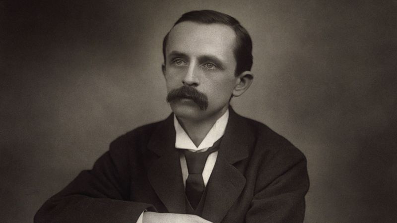 J.M. Barrie, Scottish novelist and playwright, creator of Peter Pan, 1937