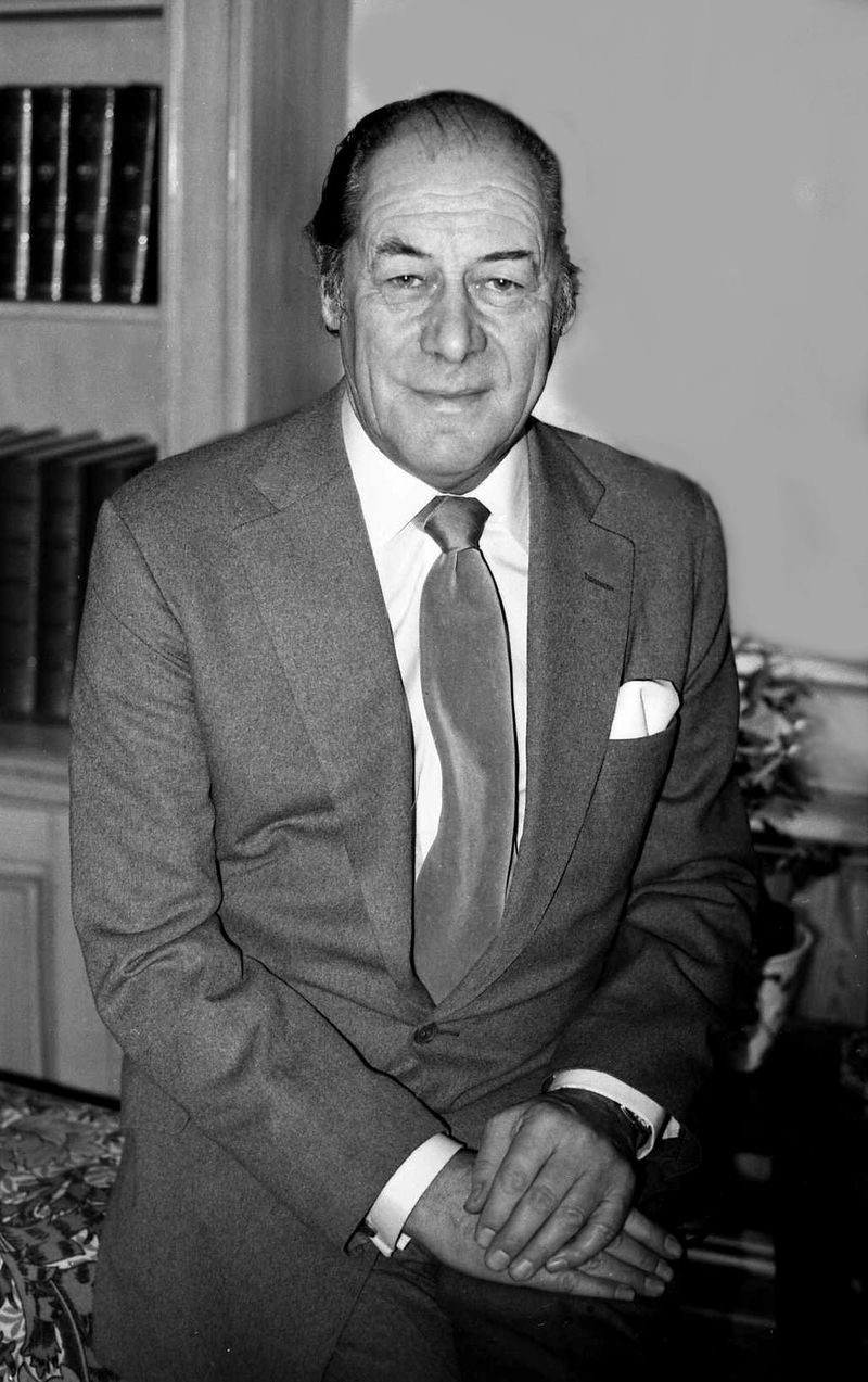 Rex Harrison, English actor, 1990