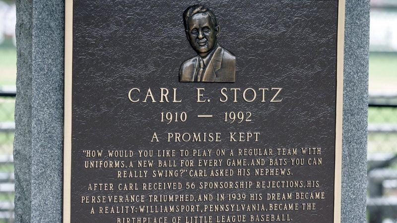 Carl Stotz, American founder of Little League Baseball, 1992