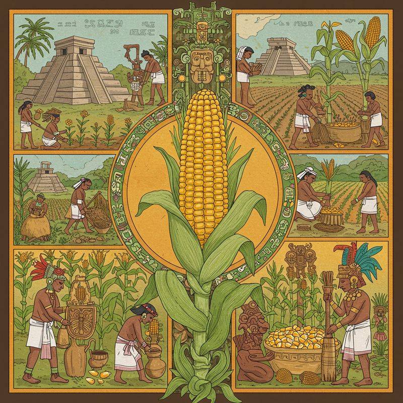 Maize/Corn (7,000 BCE, Mesoamerica)