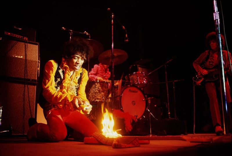 Jimi Hendrix’s Burned Guitar (1967)
