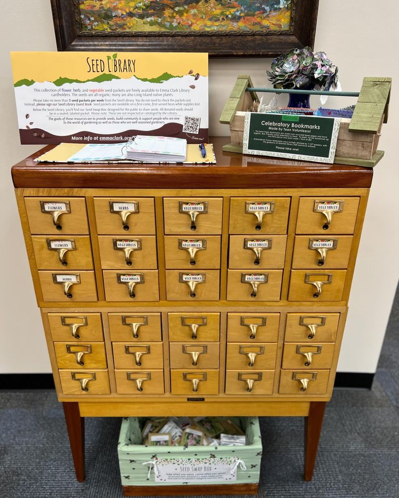 A Card Catalog Converted Into a Seed Library for Gardeners