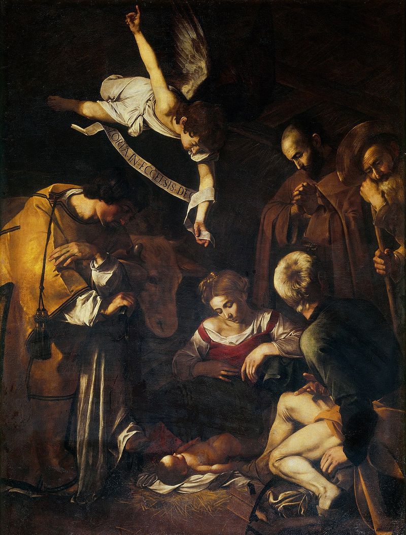 Nativity with St. Francis and St. Lawrence (1609, Stolen 1969)