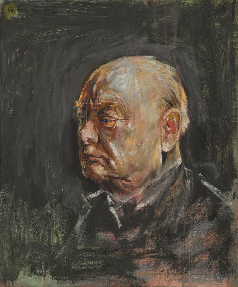The Portrait of Winston Churchill (1954, Destroyed 1954)