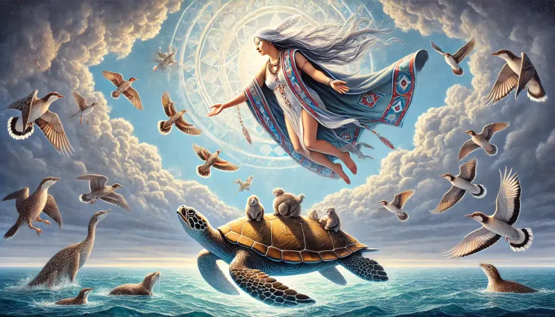 The Woman Who Fell from the Sky (Iroquois/Huron)