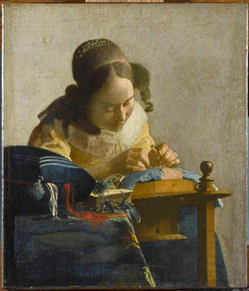 The Lacemaker (c. 1669, Stolen 1974)