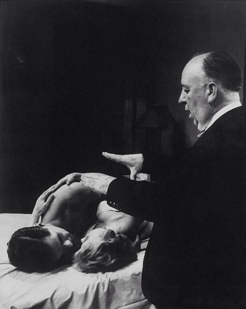 Alfred Hitchcock Directing Psycho (1960)