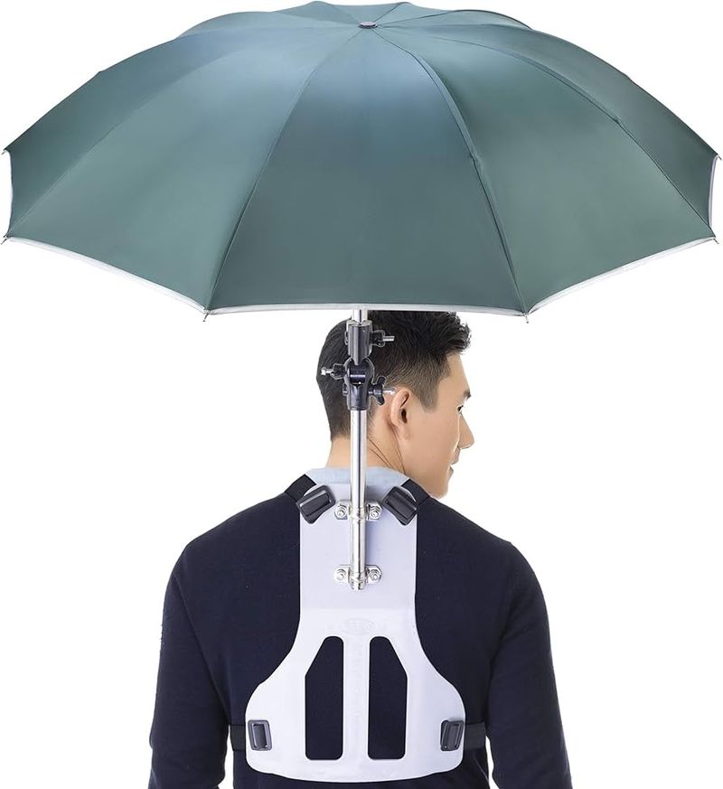 The Hands-Free Umbrella Hat ☔🧢