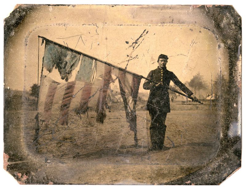 It Honors Historic Flag-Carrying in War