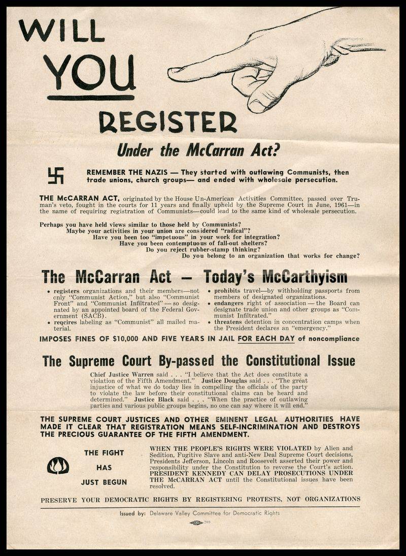 The McCarran Act (1950)