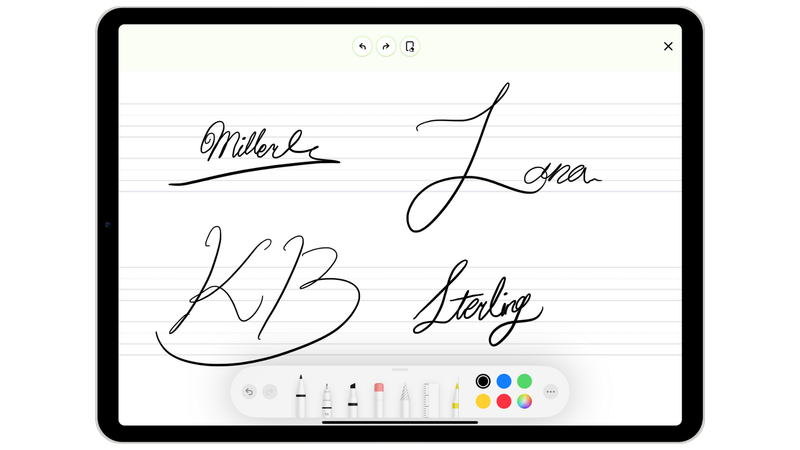 Cursive Signature Practice