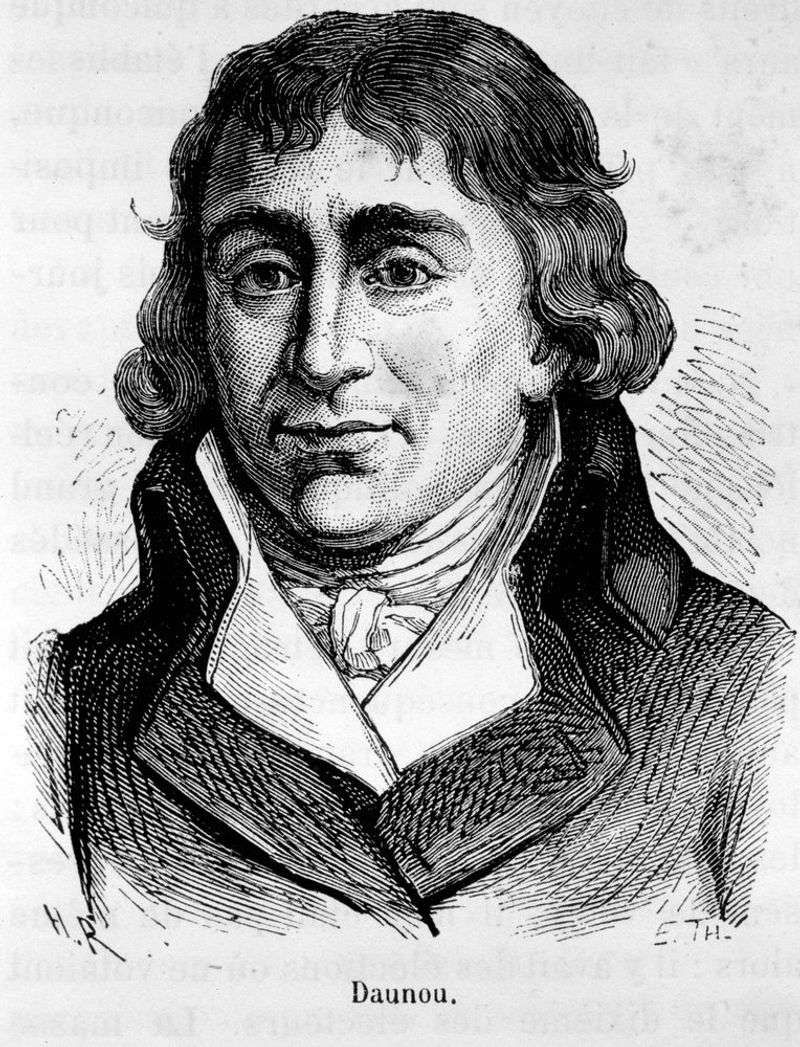 Pierre Claude François Daunou, Historian/Politician, 1840