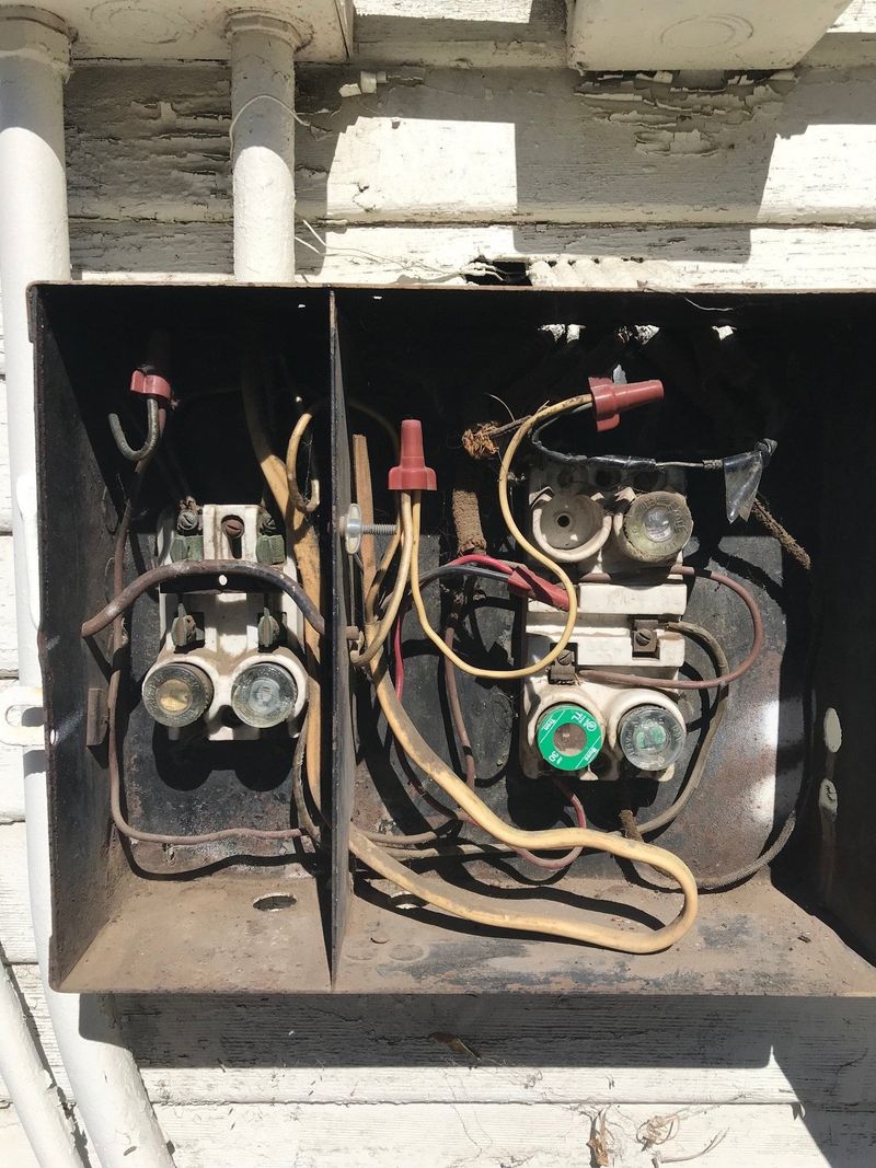 Behind Faux Electrical Panels