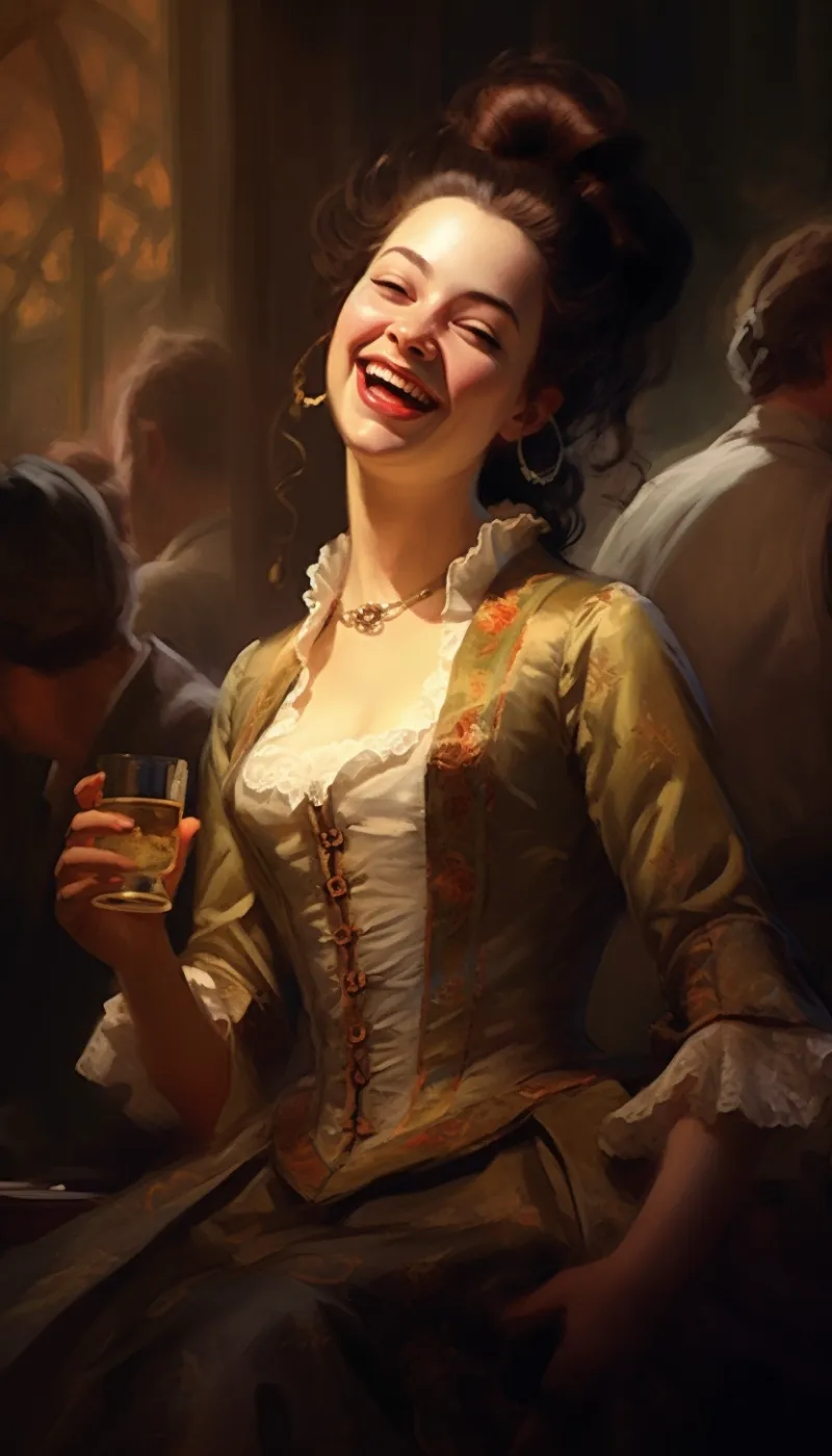 Your laugh is like the tinkling of bells.