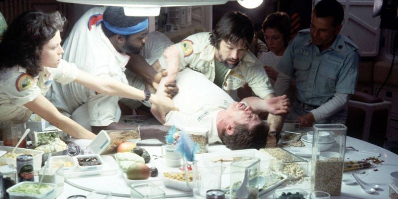 The Chest-Burster Scene - Alien