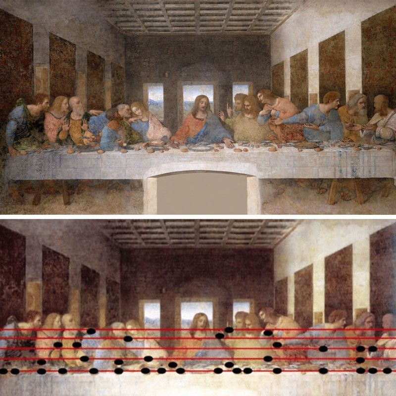 The Last Supper’s Musical Code (Leonardo da Vinci, 1495–1498)