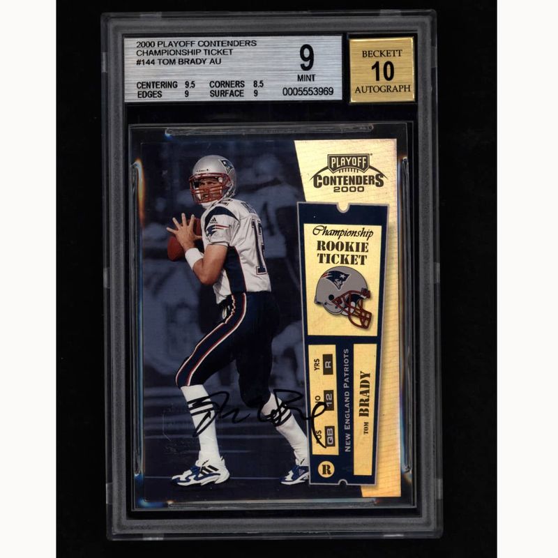 2000 Playoff Contenders Tom Brady Rookie Ticket