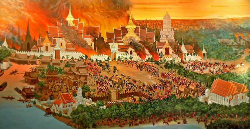Thai and Burmese Kingdoms Raiding Each Other
