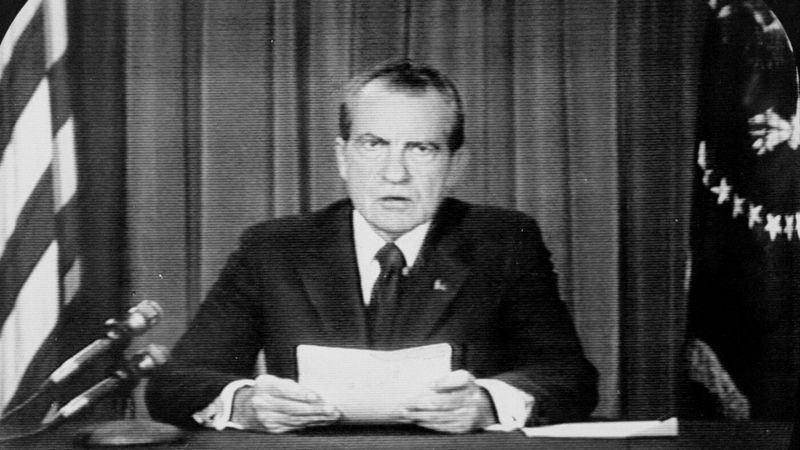 August 8 – Nixon Announces His Resignation