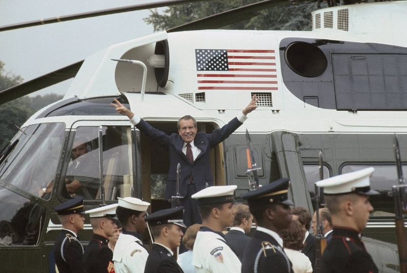 August 9, 1974 – Nixon Departs the White House