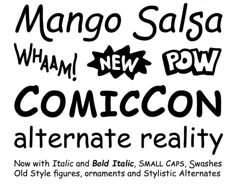 Overusing Comic Sans