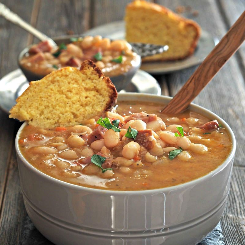 Bean Soup with Cornbread