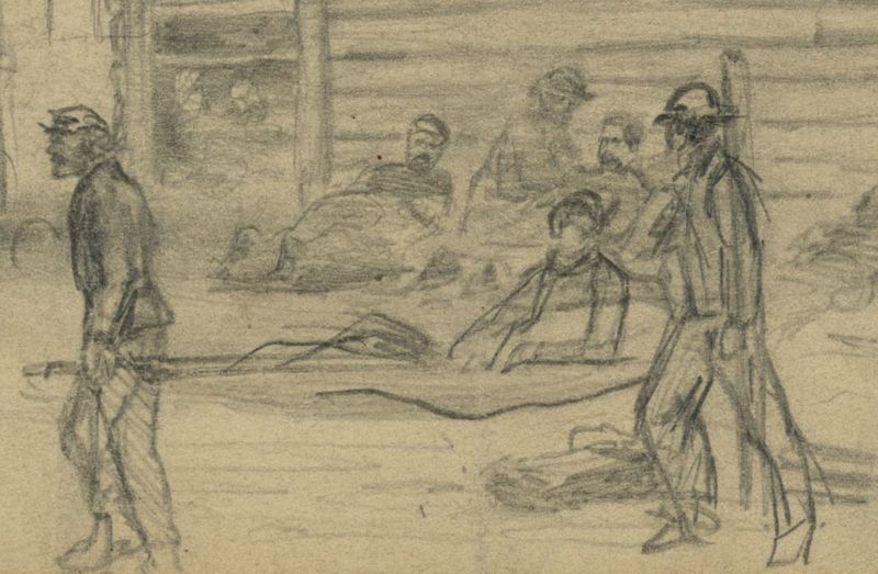 Civil War Hospital Scene by Alfred Waud