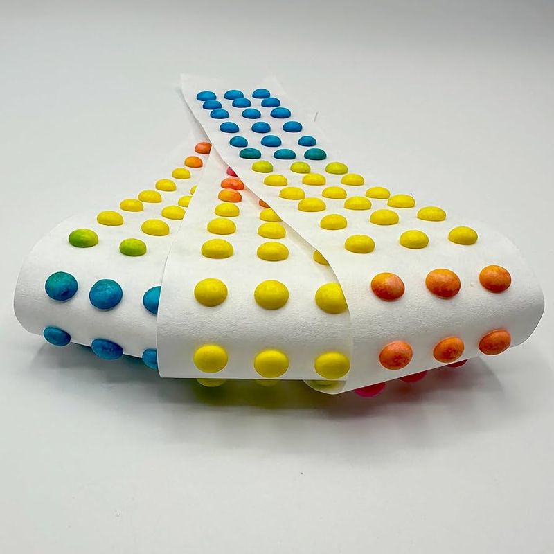 Candy Buttons on Paper