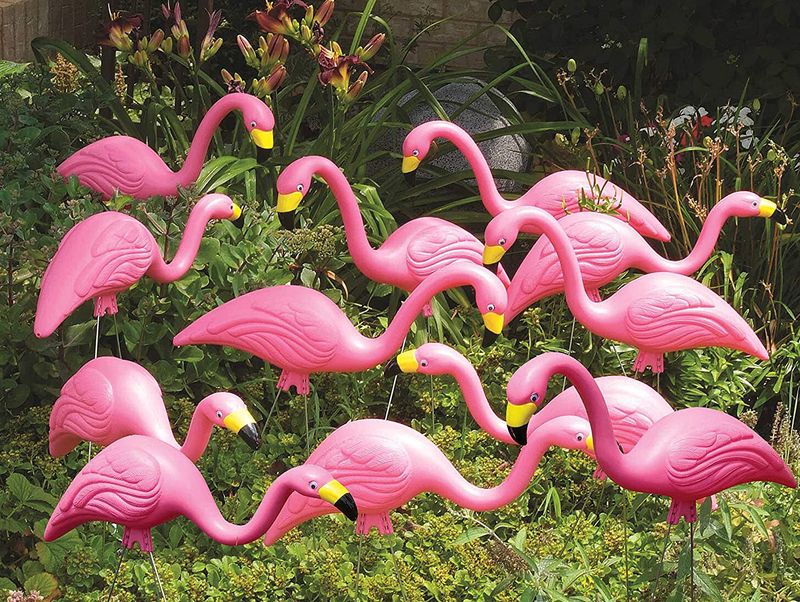 Pink Lawn Flamingos