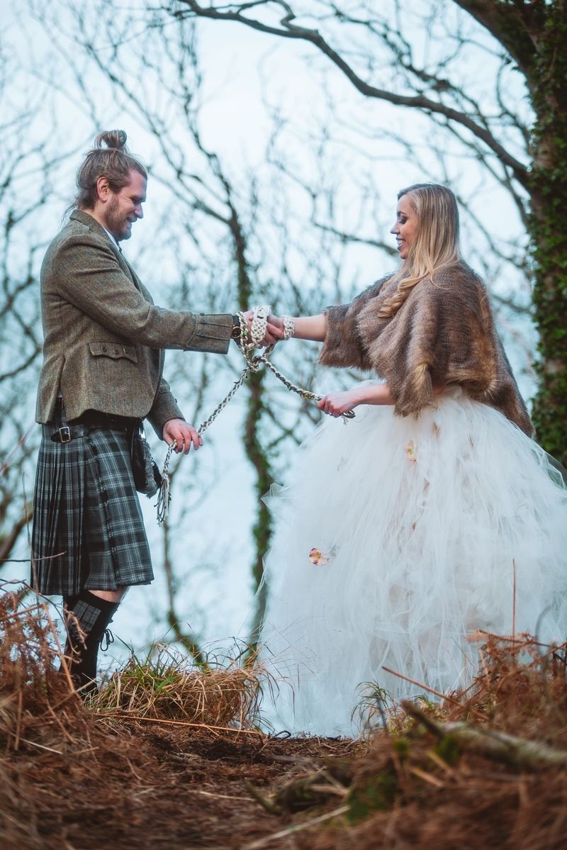 Tying the Knot Literally Binds Couples Together