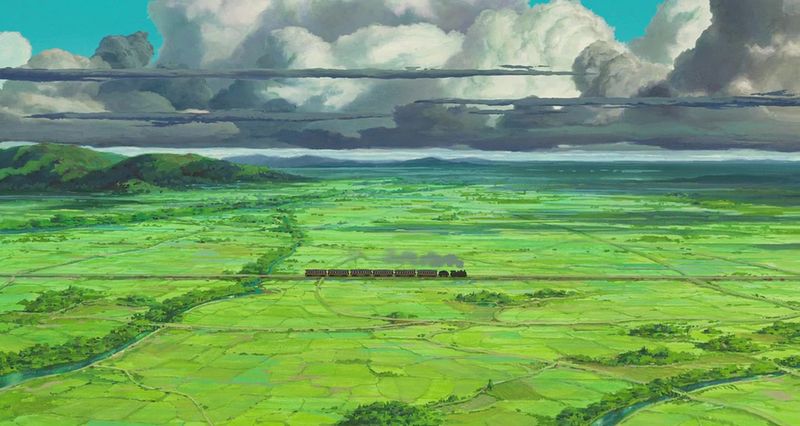 Backgrounds in “The Wind Rises” Include Watercolor-Like Brushstrokes