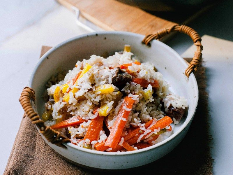 Zhuafan (Sticky Rice with Meat)