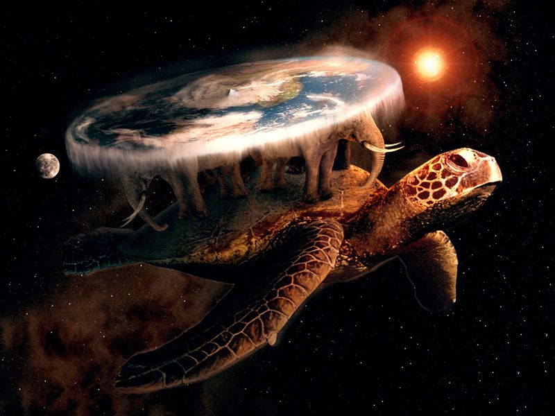The Earth Rides on a Giant Turtle