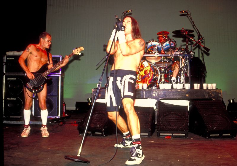 Red Hot Chili Peppers Rock Out in Socks… Only Socks (1990s)